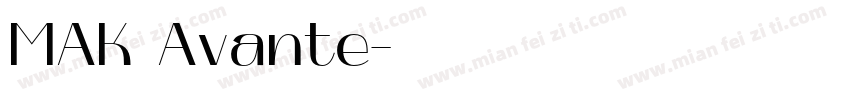 MAK Avante字体转换